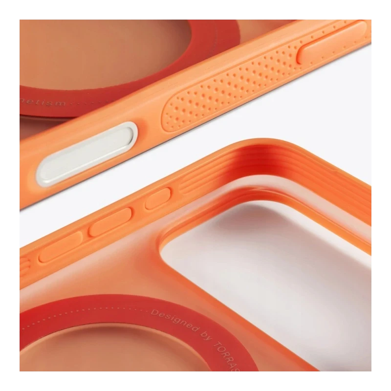 TORRAS Ostand R Fitness - etui do iPhone 17 Pro Max kompatybilne z MagSafe (energy orange)