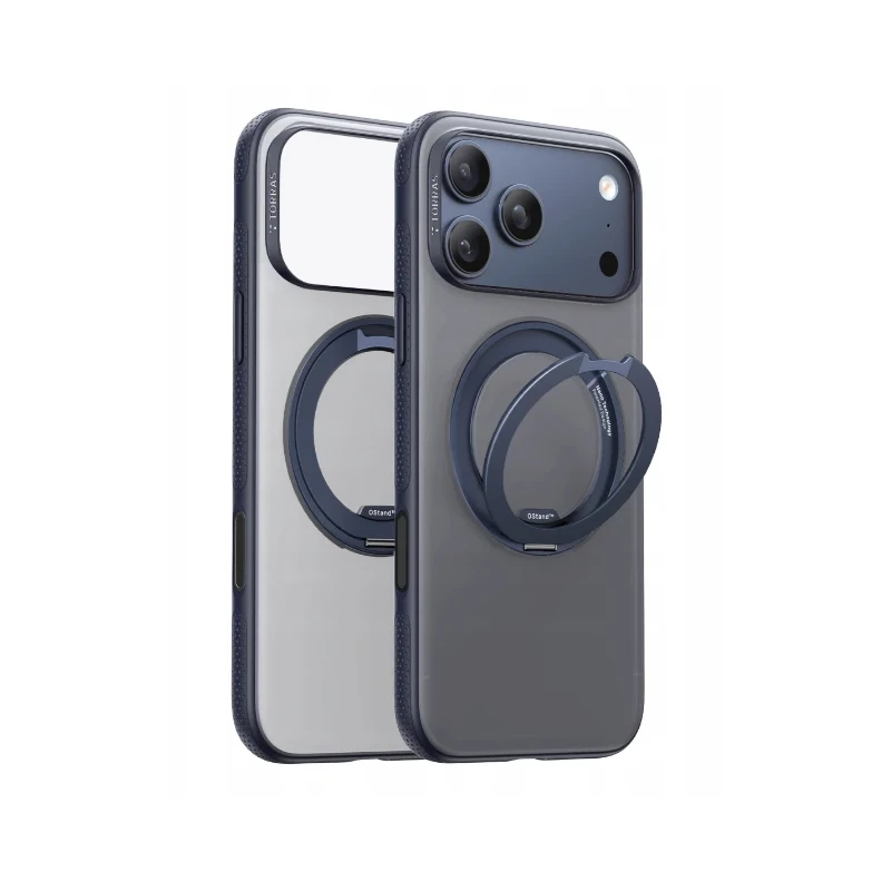 TORRAS Ostand R Fitness - etui do iPhone 17 Pro kompatybilne z MagSafe (midnight blue)