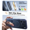 TORRAS Ostand Pro mocne etui iPhone 17 Pro Max MagSafe podstawka Stand (midnight blue)