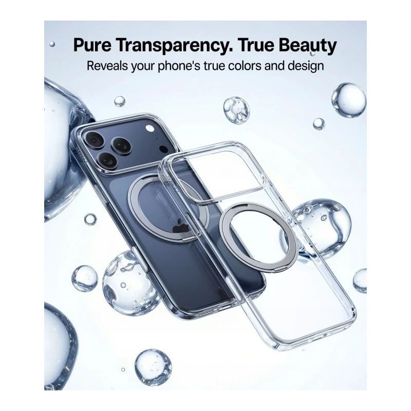 TORRAS Ostand Pro - etui do iPhone 17 Pro Max kompatybilne z MagSafe (clear)