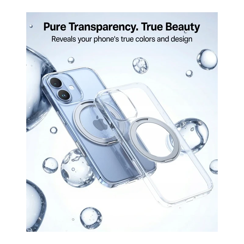 TORRAS Ostand Pro - etui do iPhone 17 kompatybilne z MagSafe (clear)