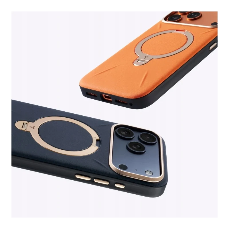 TORRAS QPro Leather - etui do iPhone 17 Pro Max kompatybilne z MagSafe (ivory black)