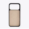 TORRAS QPro Leather etui skóra wegańska iPhone 17 ProMax MagSafe podstawka (ivory black)
