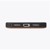 TORRAS QPro Leather etui skóra wegańska iPhone 17 ProMax MagSafe podstawka (ivory black)