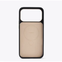 TORRAS QPro Leather etui skóra wegańska iPhone 17 Pro MagSafe podstawka 360 (amber brown)