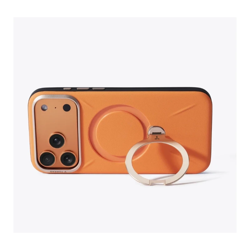 TORRAS QPro Leather - etui do iPhone 17 Pro kompatybilne z MagSafe (amber brown)