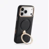TORRAS QPro Leather etui skóra wegańska iPhone 17 Pro MagSafe podstawka 360 (amber brown)
