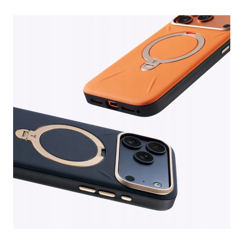 TORRAS QPro Leather - etui do iPhone 17 Pro kompatybilne z MagSafe (amber brown)
