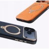 TORRAS QPro Leather etui skóra wegańska iPhone 17 Pro MagSafe podstawka 360 (amber brown)