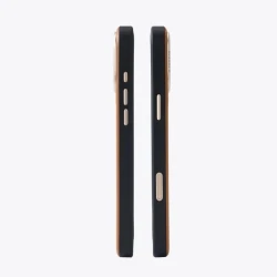 TORRAS QPro Leather etui skóra wegańska iPhone 17 ProMax MagSafe podstawka (amber brown)