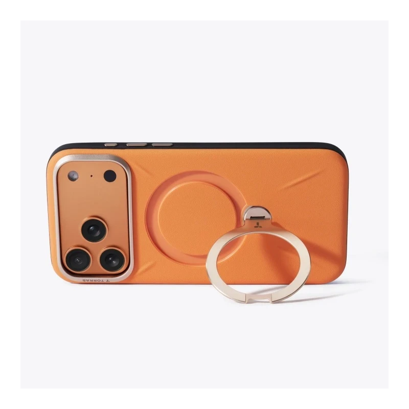 TORRAS QPro Leather - etui do iPhone 17 Pro Max kompatybilne z MagSafe (amber brown)
