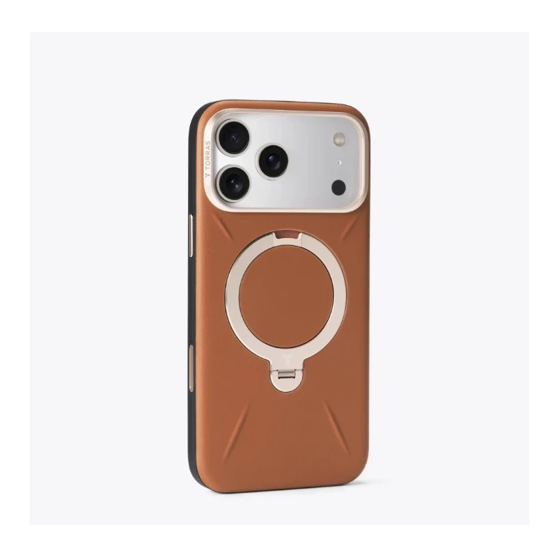 TORRAS QPro Leather - etui do iPhone 17 Pro Max kompatybilne z MagSafe (amber brown)