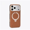 TORRAS QPro Leather etui skóra wegańska iPhone 17 ProMax MagSafe podstawka (amber brown)