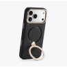 TORRAS QPro Leather etui skóra wegańska iPhone 17 ProMax MagSafe podstawka (amber brown)