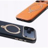 TORRAS QPro Leather etui skóra wegańska iPhone 17 ProMax MagSafe podstawka (amber brown)