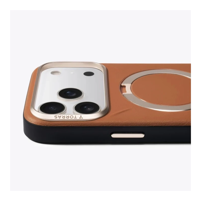 TORRAS QPro Leather - etui do iPhone 17 Pro Max kompatybilne z MagSafe (tarocco)