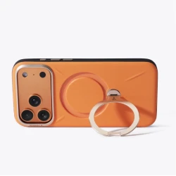 TORRAS QPro Leather etui skóra wegańska iPhone 17 ProMax MagSafe podstawka (tarocco)
