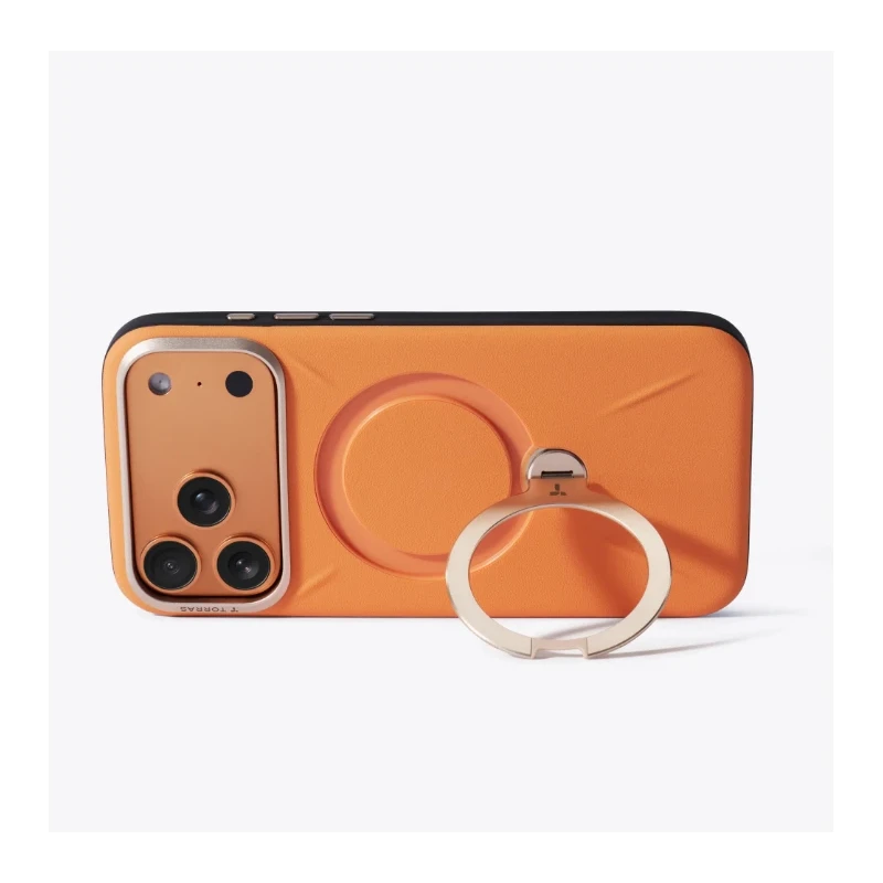 TORRAS QPro Leather - etui do iPhone 17 Pro Max kompatybilne z MagSafe (tarocco)