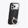 TORRAS QPro Leather etui skóra wegańska iPhone 17 ProMax MagSafe podstawka (tarocco)