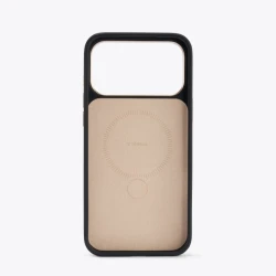 TORRAS QPro Leather etui skóra wegańska iPhone 17 Pro MagSafe podstawka 360 (tarocco)