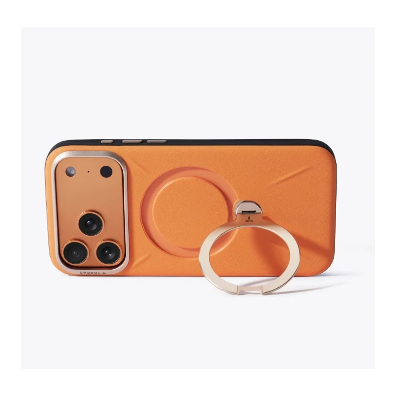 TORRAS QPro Leather - etui do iPhone 17 Pro kompatybilne z MagSafe (tarocco)