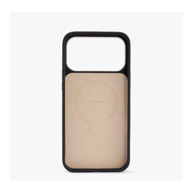 TORRAS QPro Leather - etui do iPhone 17 Pro kompatybilne z MagSafe (ivory black)