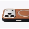 TORRAS QPro Leather etui skóra wegańska iPhone 17 Pro MagSafe podstawka 360 (ivory black)