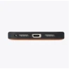 TORRAS QPro Leather etui skóra wegańska iPhone 17 Pro MagSafe podstawka 360 (ivory black)