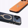 TORRAS QPro Leather etui skóra wegańska iPhone 17 ProMax MagSafe podstawka (pearl gray)