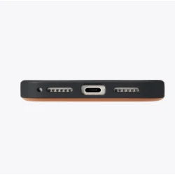 TORRAS QPro Leather etui skóra wegańska iPhone 17 ProMax MagSafe podstawka (pearl gray)