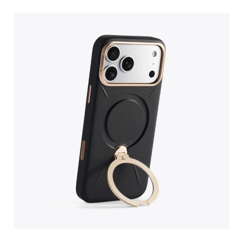 TORRAS QPro Leather - etui do iPhone 17 Pro Max kompatybilne z MagSafe (pearl gray)
