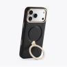 TORRAS QPro Leather etui skóra wegańska iPhone 17 ProMax MagSafe podstawka (pearl gray)