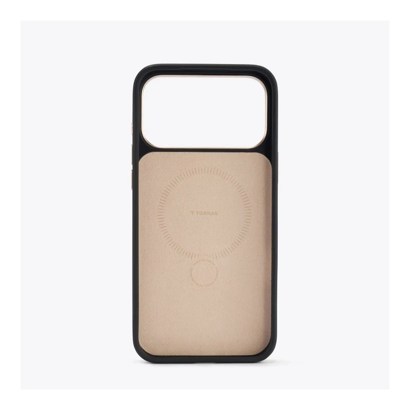TORRAS QPro Leather - etui do iPhone 17 Pro kompatybilne z MagSafe (pearl gray)