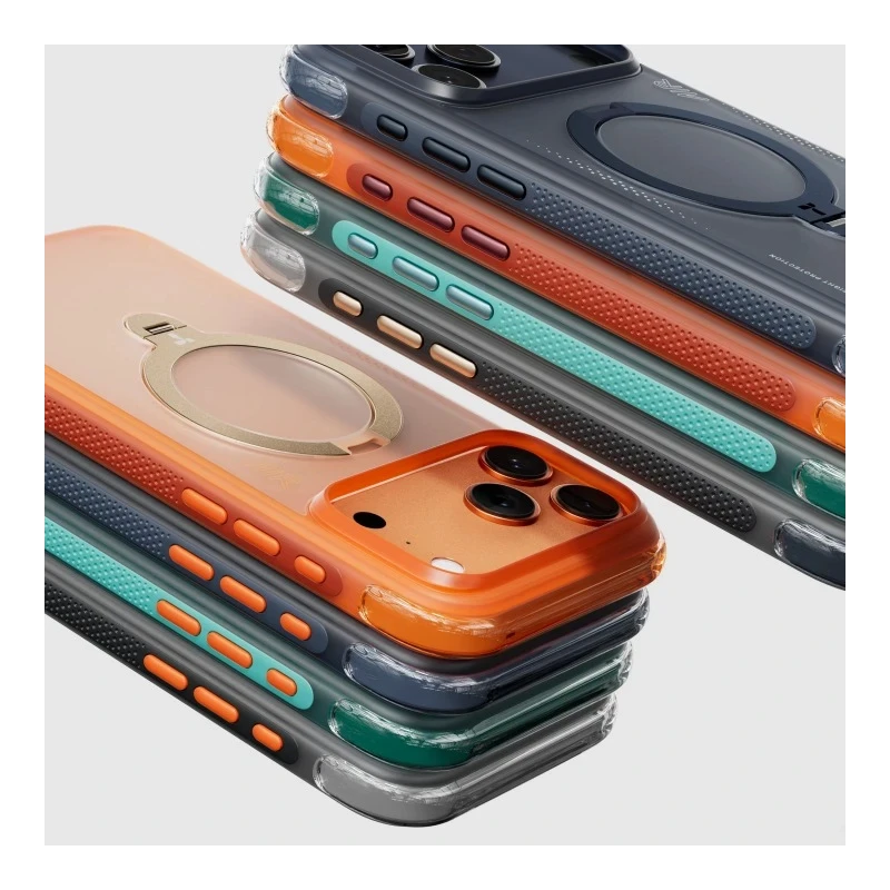 TORRAS Ostand Spin Air - etui do iPhone 17 Pro kompatybilne z MagSafe (horizon orange)