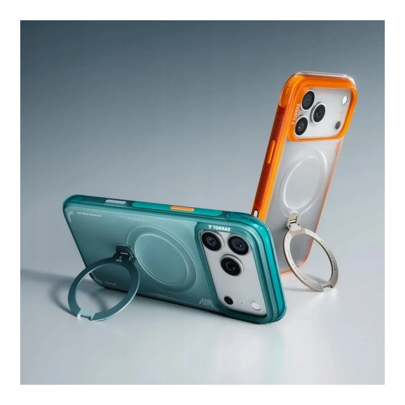 TORRAS Ostand Spin Air - etui do iPhone 17 Pro kompatybilne z MagSafe (horizon orange)