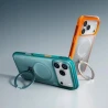 TORRAS Ostand Spin Air odporne etui iPhone 17 Pro MagSafe z podstawką 360° (horizon orange)