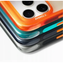 TORRAS Ostand Spin Air odporne etui iPhone 17 Pro MagSafe z podstawką 360° (horizon orange)