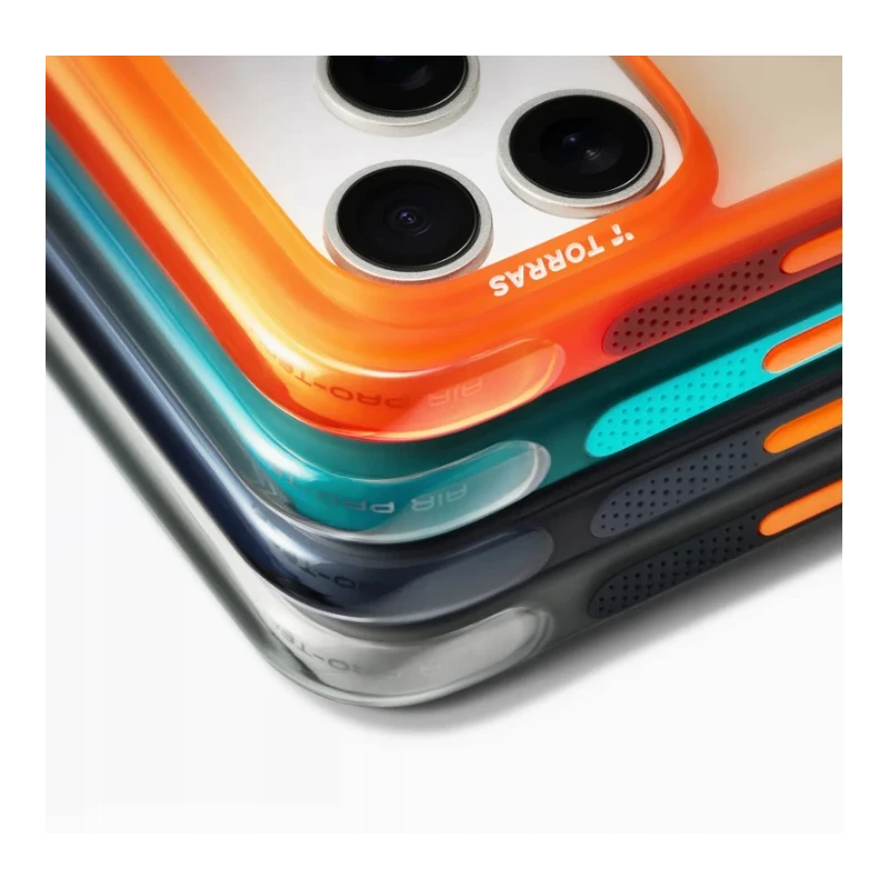 TORRAS Ostand Spin Air - etui do iPhone 17 Pro kompatybilne z MagSafe (horizon orange)
