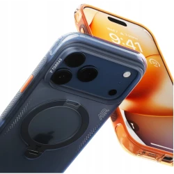 TORRAS Ostand Spin Air odporne etui iPhone 17 Pro MagSafe z podstawką 360° (horizon orange)
