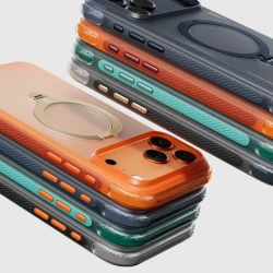 TORRAS Ostand Spin Air odporne etui iPhone 17 Pro Max MagSafe z podstawką (horizon orange)