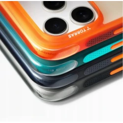 TORRAS Ostand Spin Air odporne etui iPhone 17 Pro Max MagSafe z podstawką (horizon orange)