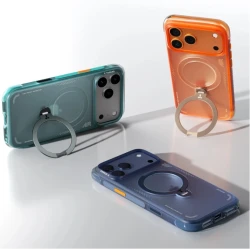 TORRAS Ostand Spin Air odporne etui iPhone 17 Pro Max MagSafe z podstawką (horizon orange)