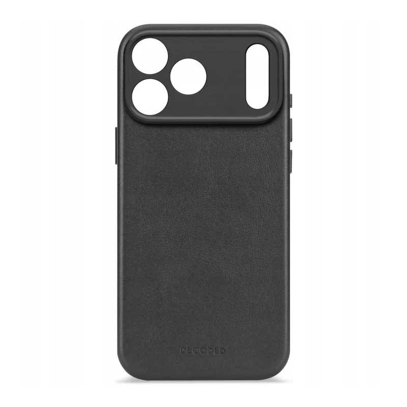 Decoded case etui skórzane plecki mocna obudowa iPhone 17 Pro MagSafe (black)