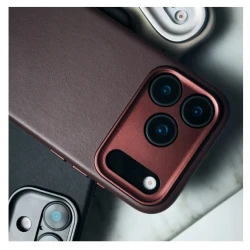 Decoded case etui skórzane plecki mocna obudowa iPhone 17 Pro MagSafe (black)