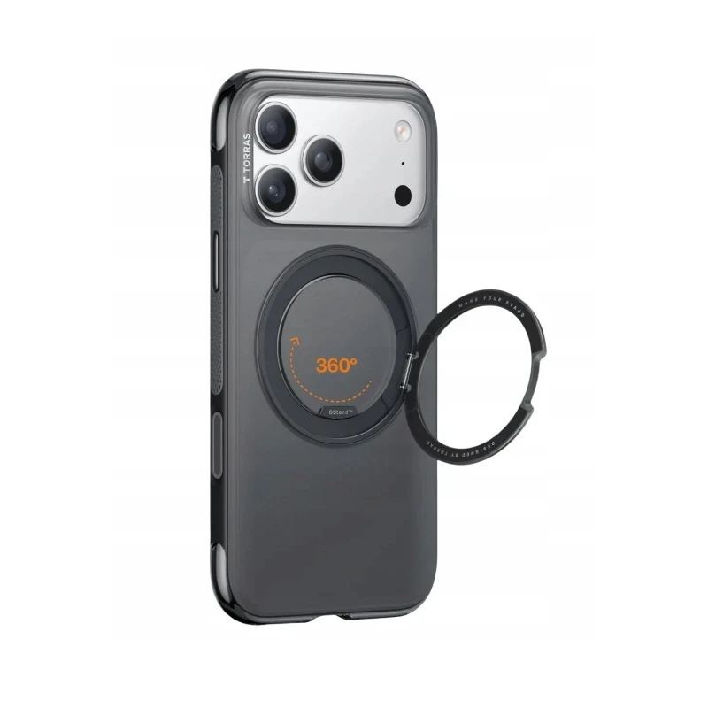 TORRAS O3 Air etui case plecki iPhone 17 Pro Max MagSafe (obsidian black)