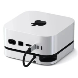 Satechi Stand Hub Mac Mini M4/M4 Pro z obudową na dysk NVMe USB-C USB-A SD