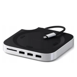 Satechi Stand Hub Mac Mini M4/M4 Pro z obudową na dysk NVMe USB-C USB-A SD