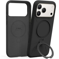TORRAS QPro Silicone mocne etui case plecki iPhone 17 Pro Max MagSafe (obsidian black)