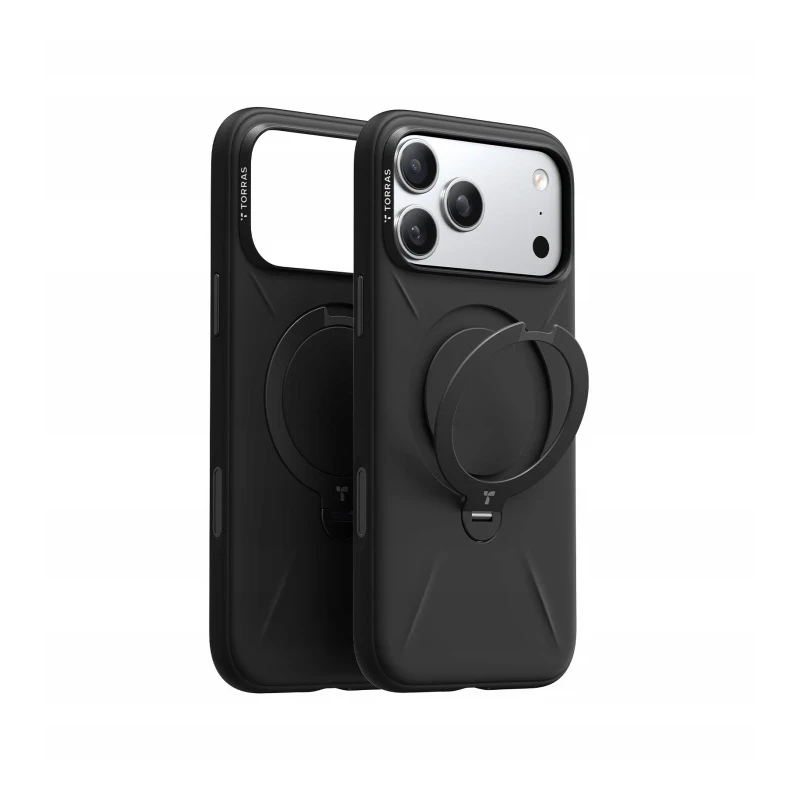 TORRAS QPro Silicone mocne etui case plecki iPhone 17 Pro Max MagSafe (obsidian black)
