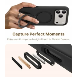 TORRAS QPro Silicone mocne etui case plecki iPhone 17 Pro Max MagSafe (obsidian black)